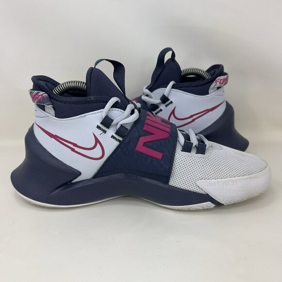 Nike Future Court 3 Basketball Shoes White Blue Size 5Y / Women’s Size 6.5 - Picture 6 of 9